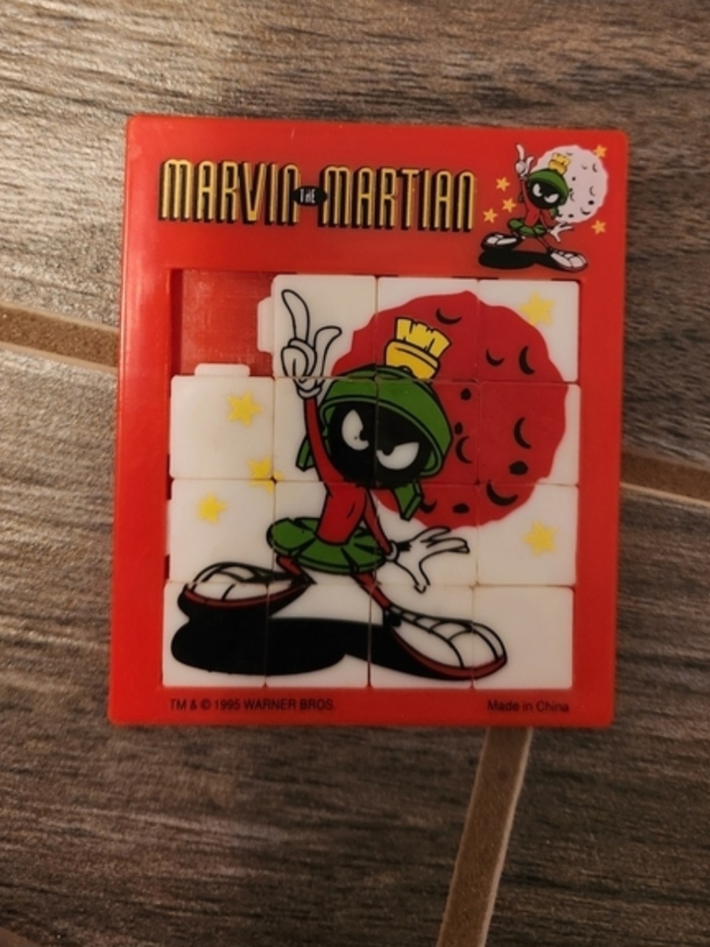 SLIDE Warner Bros. Marvin the Martian Sliding Tile Puzzle - Vintage